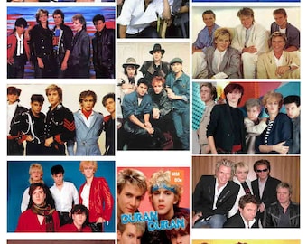 DURAN DURAN  SET 1 of 2,    total 13 magnets, - Glossy