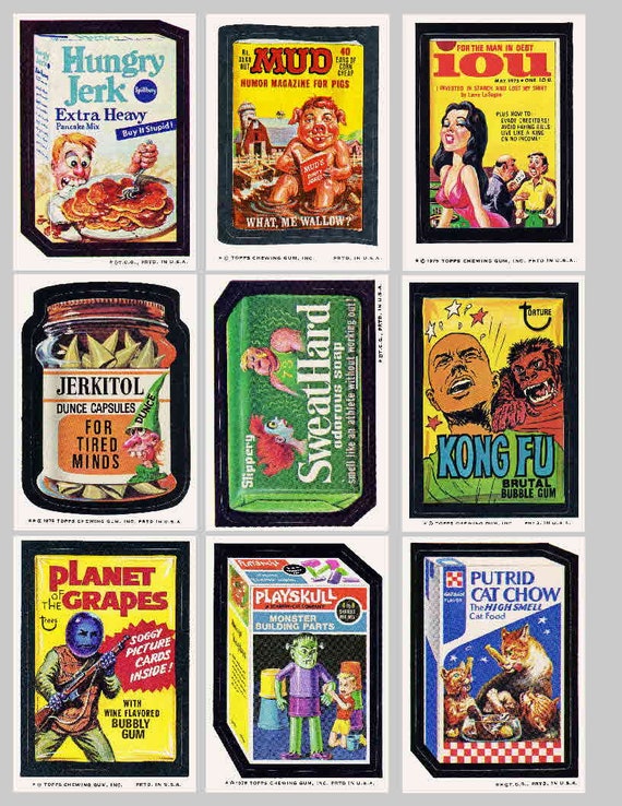 WACKY PACKAGES MAGNETS, Large Size Set 2 9 - Glossy - Etsy