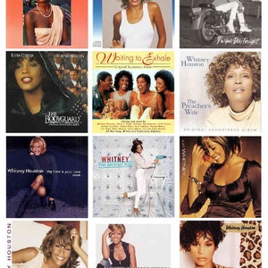 WHITNEY HOUSTON ALBUM magnets, 12 - Glossy