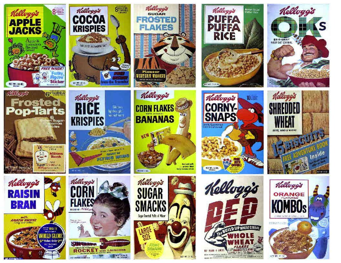 KELLOGGS CEREAL 2 Etsy