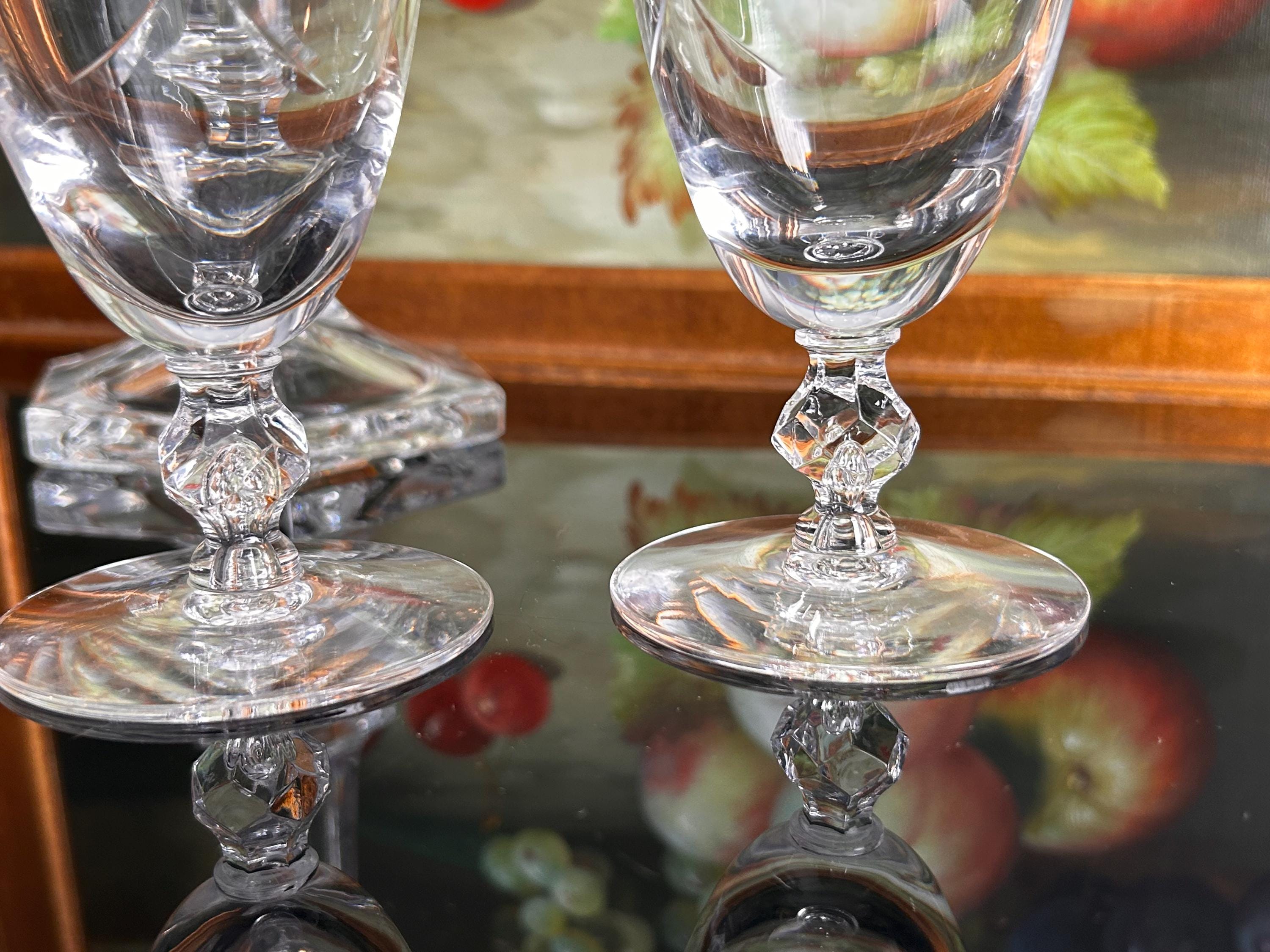 ビンテージ クリスタル カッティング カクテル リキュールグラス 4個