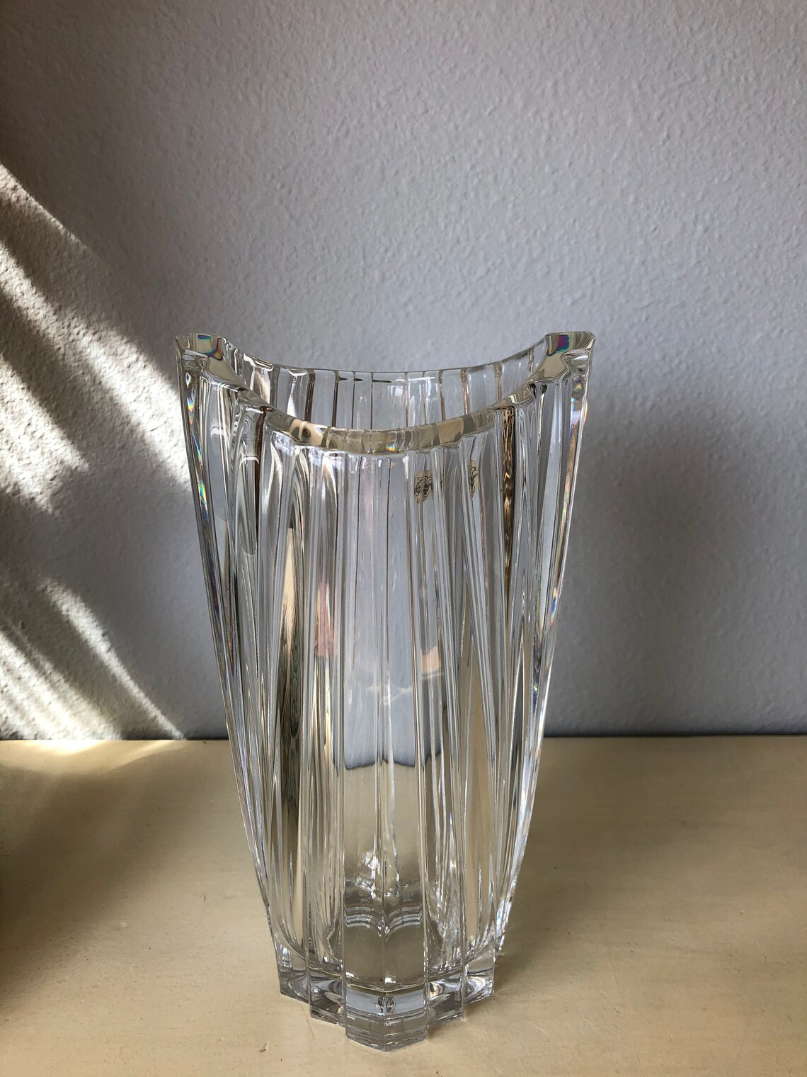Cristal D'Arques Nocturne Crystal Vase/ Made in France Etsy