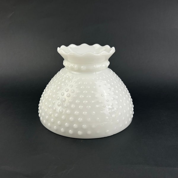 Vintage White Hobnail Milk Glass Lamp Chandelier Shade