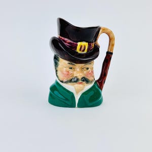 Vintage 1960s Cabby Toby Jug Small Porcelain Ceramic Creamer Pitcher Jug ~ Made in England ~ Renaissance Guests