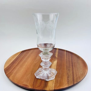Vintage Christmas Clear Glass Votive Cup by Home Interiors Gifts  ~ Votive Glasses for Sconces or Candle Holders ~  Holly Holiday
