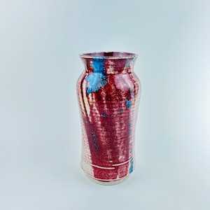 Elegant Vintage 1980s Studio Art Pottery Vase: Hand-Signed and Truly Unique