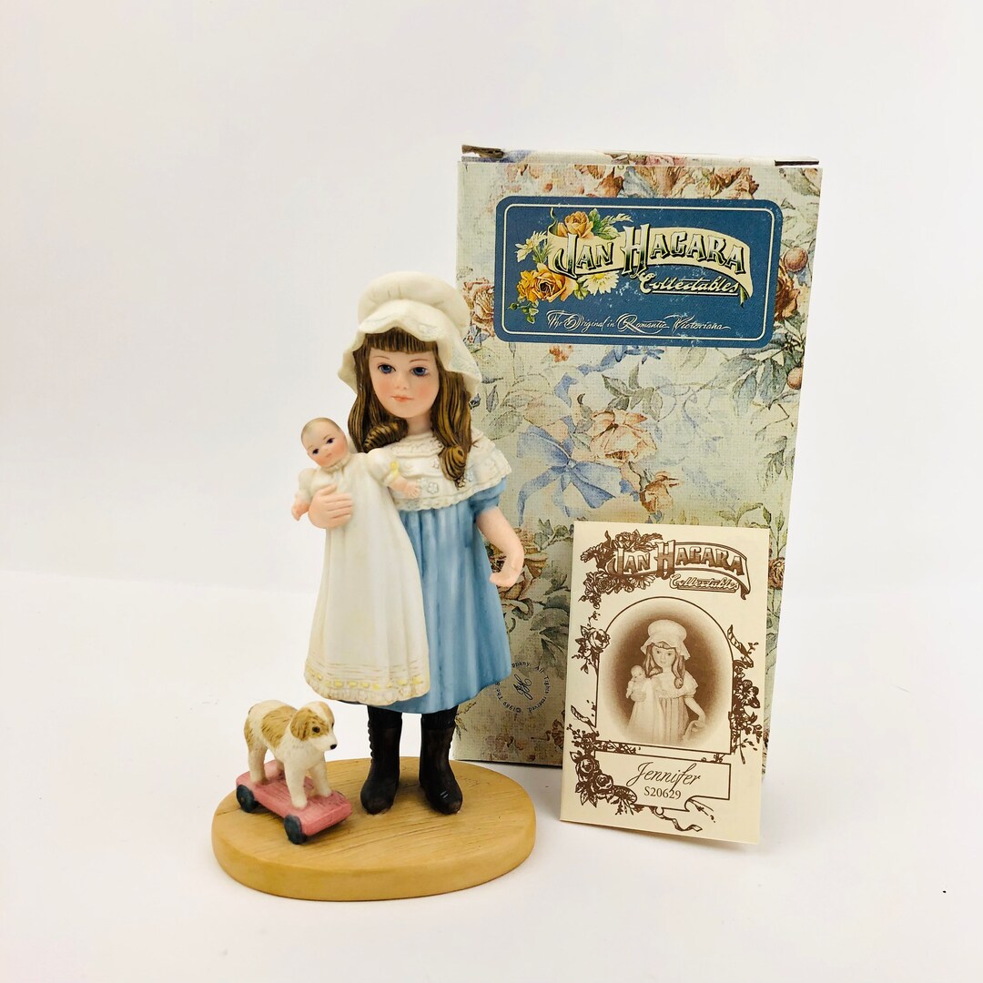 Vintage Jan Hagara Bisque Porcelain Figurine jennifer Series Limited