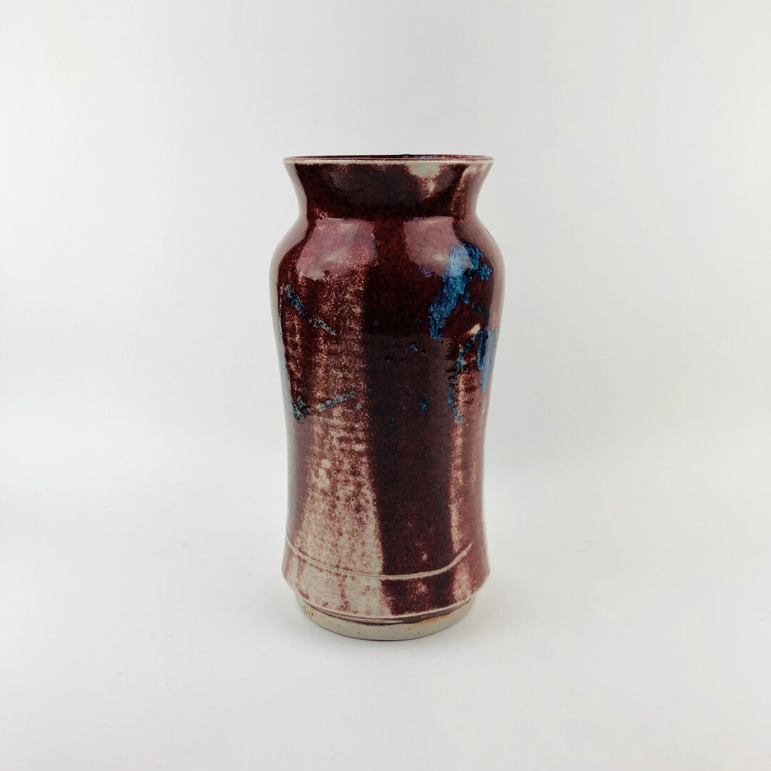 Vintage Signed Studio Art Pottery Vase/ Art Pottery Vase/ Glazed ...