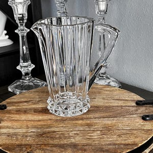 Rosenthal Sweden Large Water Lemonade Ice Tea Wine Crystal Pitcher Jug ~ Crystal Pitcher Vintage ~ Lead Crystal Pitcher