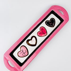Valentijnsdag Love Dessert Serveerschaal ~ Sweetie Pie roze keramische cupcakes schaal