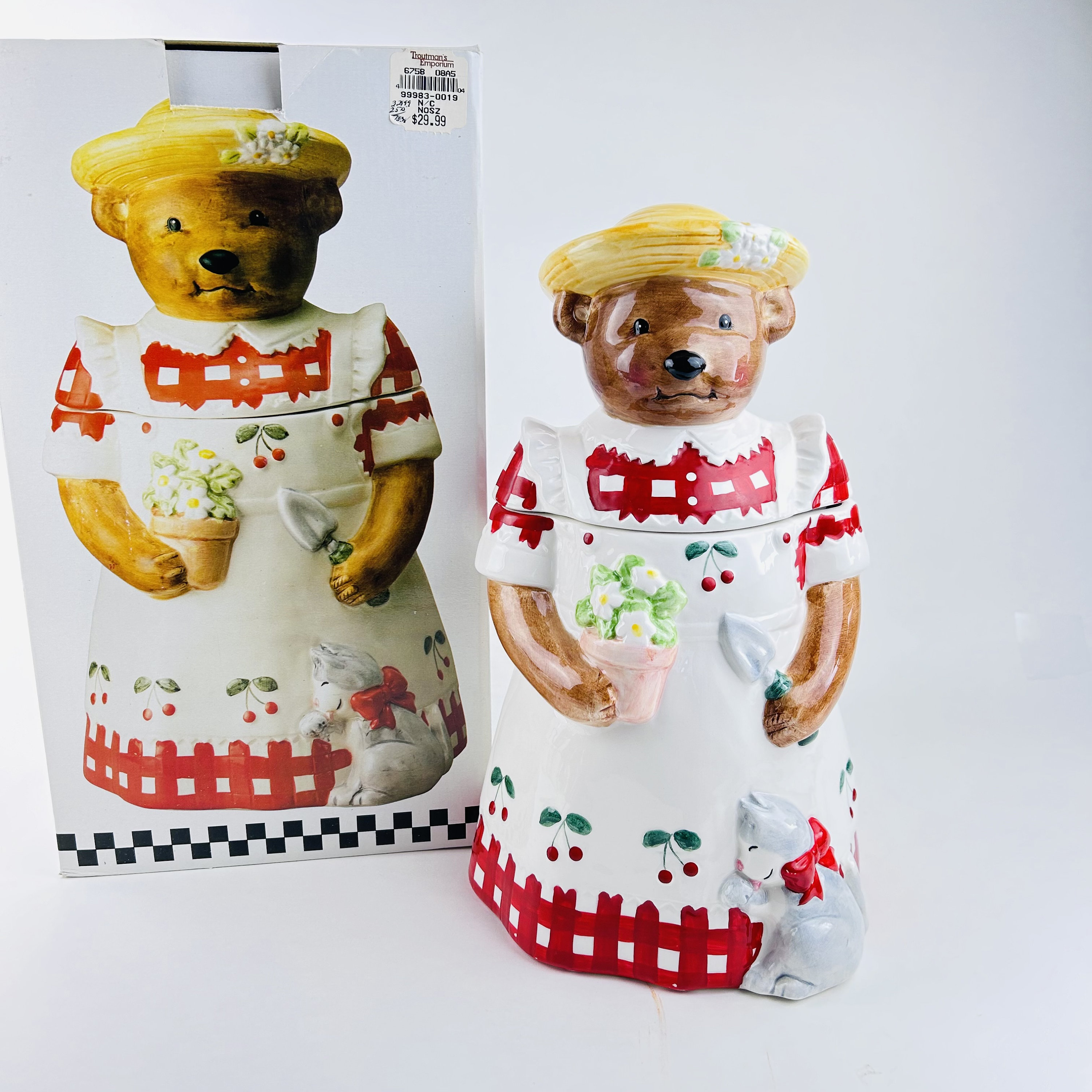 Vintage Peggy Jo Ackley Teddy Mama Bear Ceramic Cookie Jar - Etsy