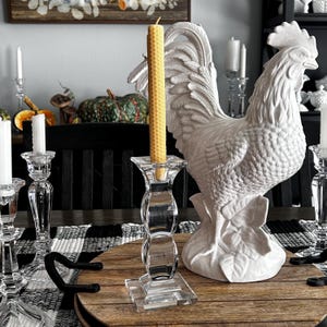 Crystal Candlestick ~ Lead Crystal Candle Holder ~ Single Crystal Candlestick