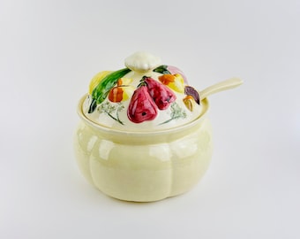 NS Gustin California Pottery Soup Tureen with Lid and Ladle