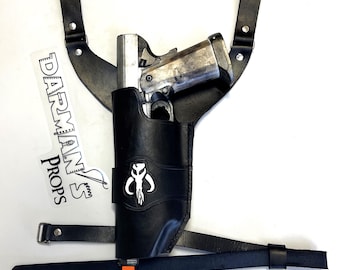 Westar 35 Mandalorian Y Drop Holster w/ Mythosaur Skull Stamp