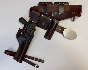 DL-44 Bespin Luke Skywalker ESB Holster, Belt, and 4 pouches Rig