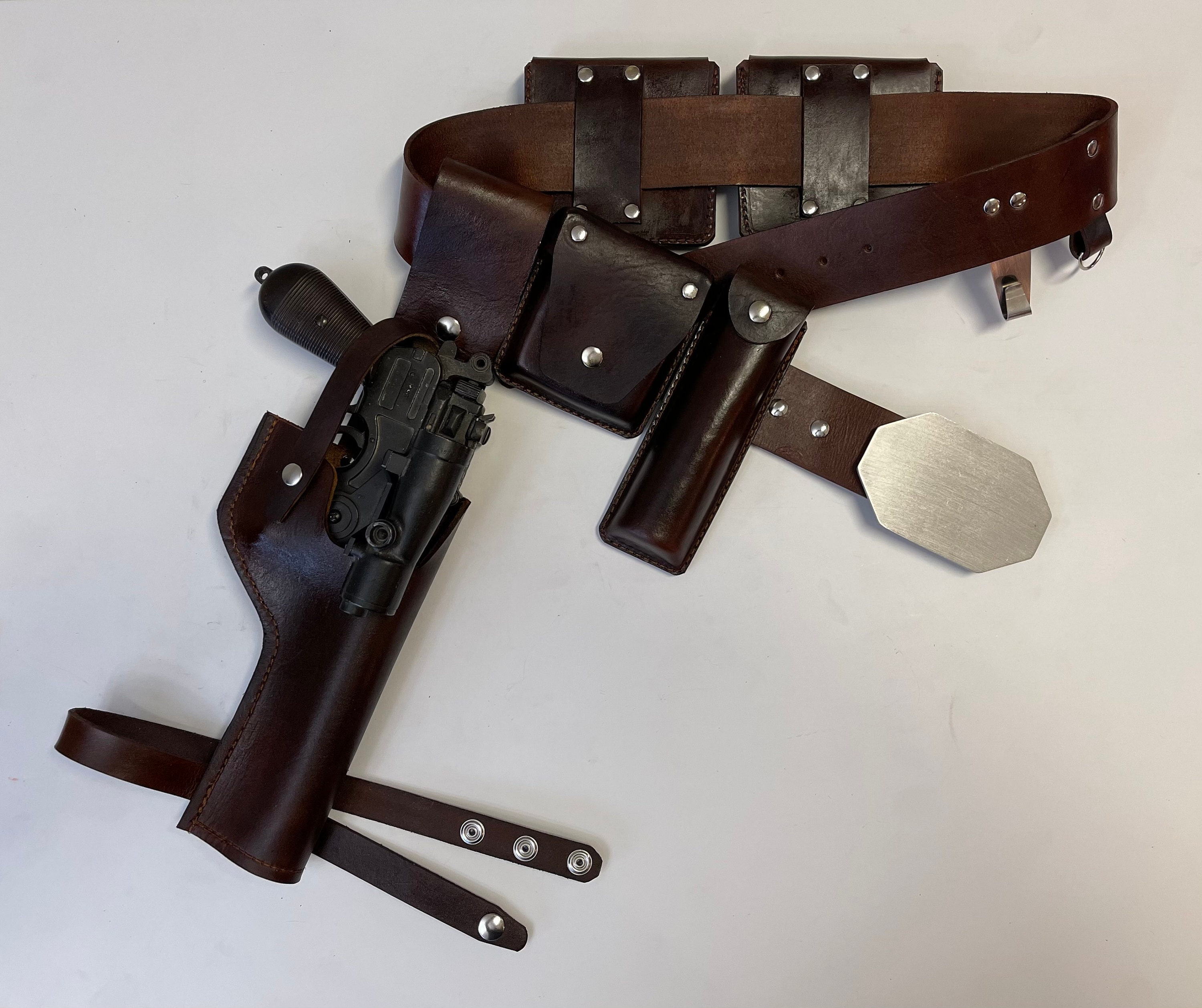 DL-44 Bespin Luke Skywalker ESB Holster, Belt, and 4 Pouches Rig