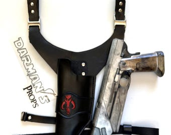 Westar 35 Mandalorian Y Drop met houderholster met mythosaurus-schedelstempel