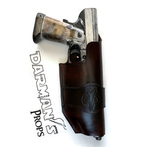 Westar 35 Mandalorian On the belt Holster w/ Mythosaur Skull Stamp