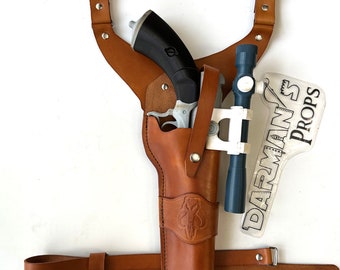 Westar 88 Mandalorian Y Drop Holster w/ Mythosaur Skull Stamp