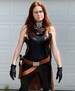 Mara Jade Belt, Side Holster, arm bands, and Harness Rig in brown 