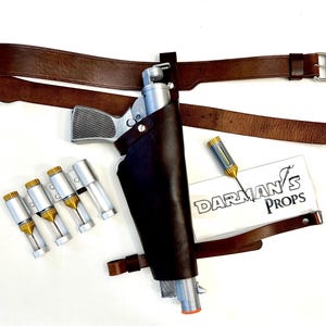Lucy Vault-Tec Tranquilizer prop Holster and belt From Fallout Wedding dress Bandolier as well
