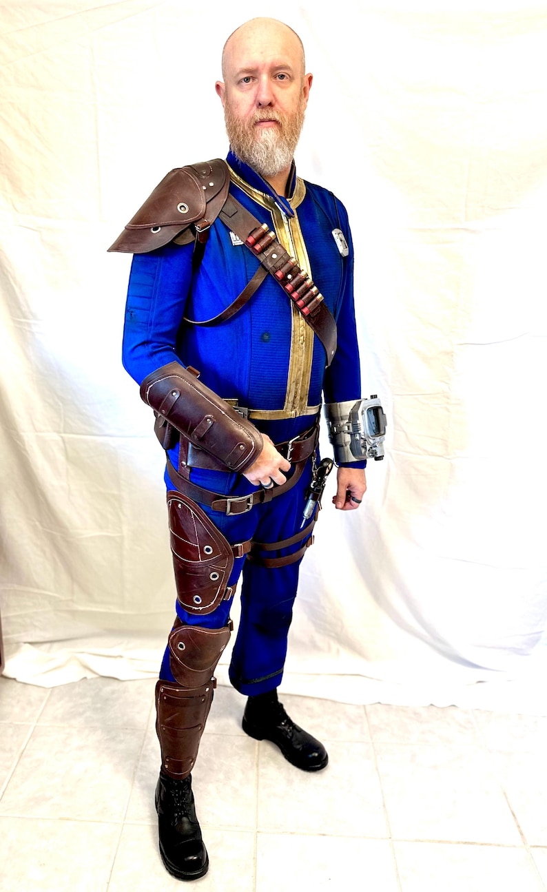 Fallout Leather Armor Set - Shoulder, Forearm, Thigh, Knee, and Shin - Etsy