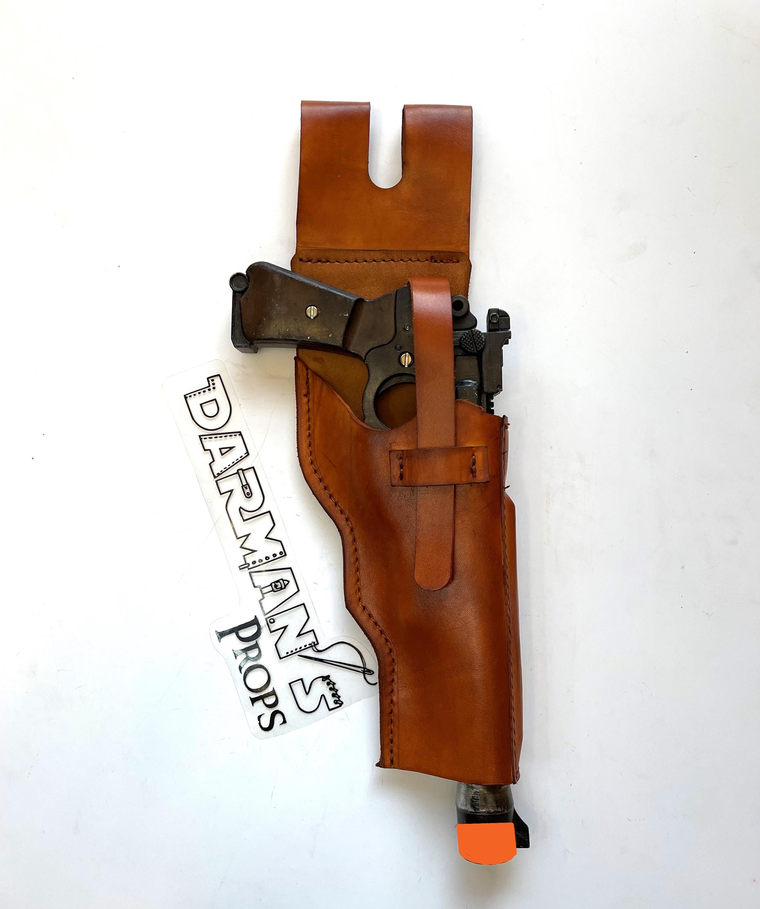 当時物ホルスター2個セット銃収納レザー革茶色
