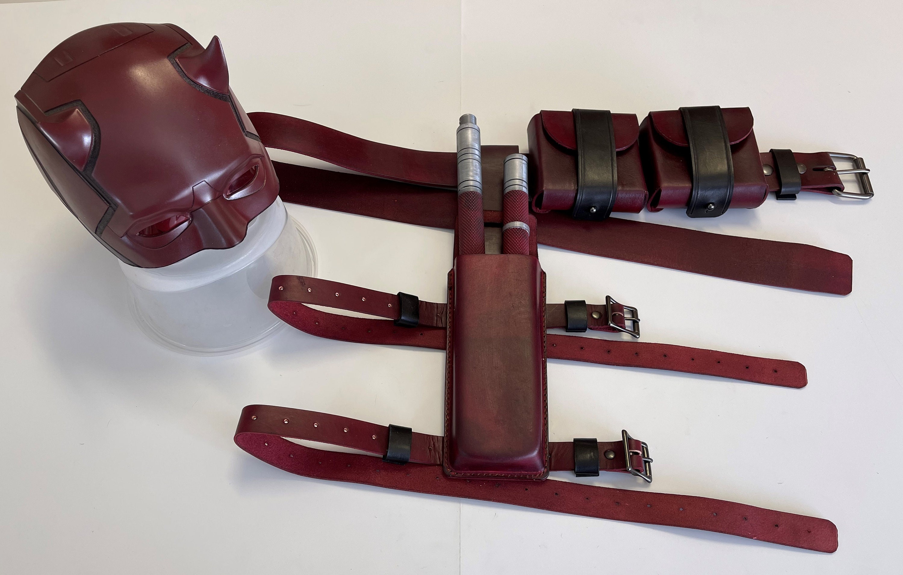 Daredevil Belt, 2 utility pouches, and Stick Single drop pouch set