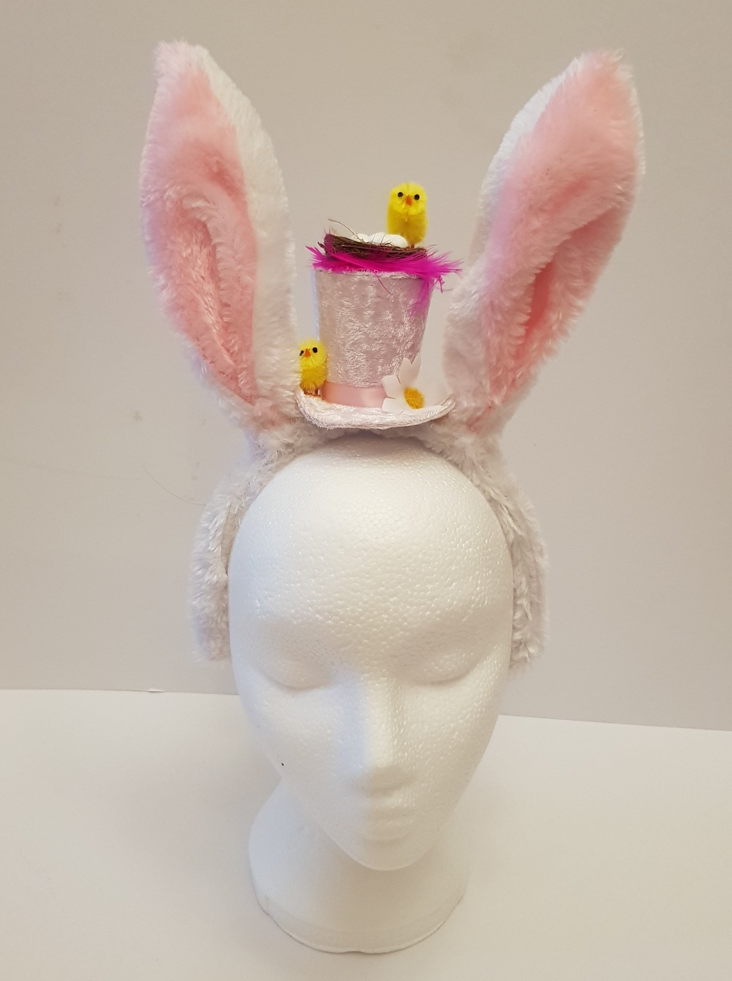 Handmade Easter Mini Top Hat Bunny Rabbit Ear Headband Chicks Etsy