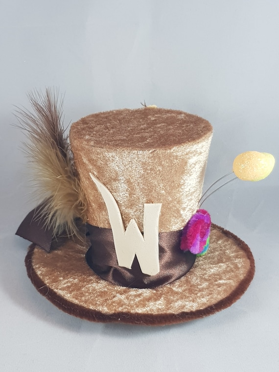 Willy Wonka Chocolate Factory Mini Top Hat Fancy Dress Halloween kids adults