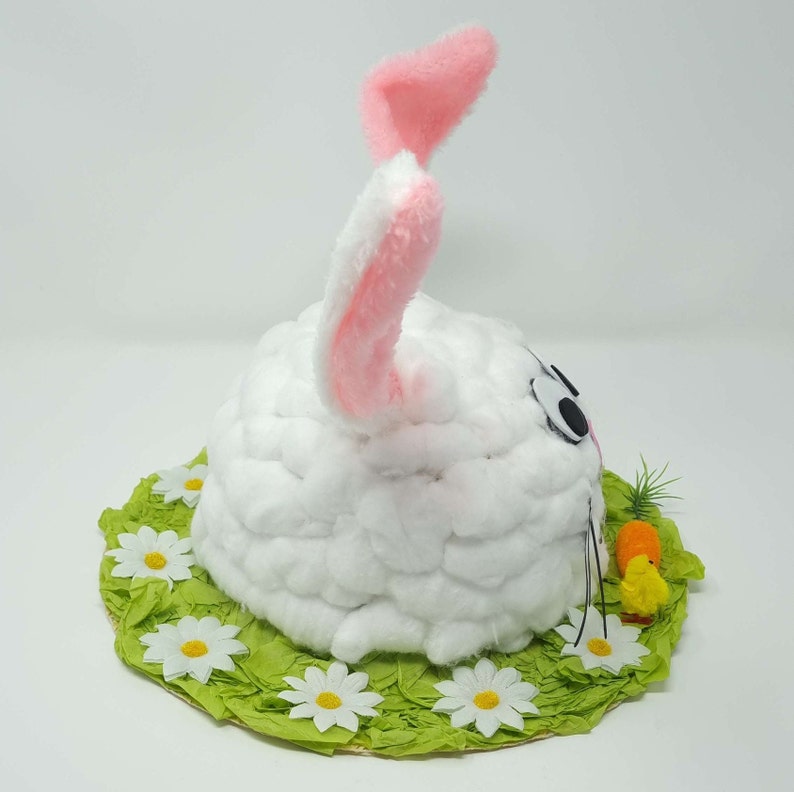 DIY Make Your Own Easter Bunny Rabbit Bonnet Hat Egg Parade Party Hat Girls Boys image 2