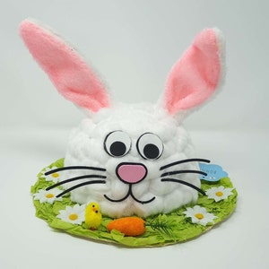 DIY Make Your Own Easter Bunny Rabbit Bonnet Hat Egg Parade Party Hat Girls Boys image 1