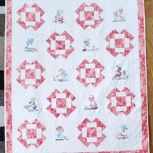 Sun Bonnet Sue on the Farm Quilt