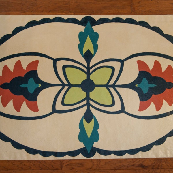 Bohemian Rectangular Floor Cloth
