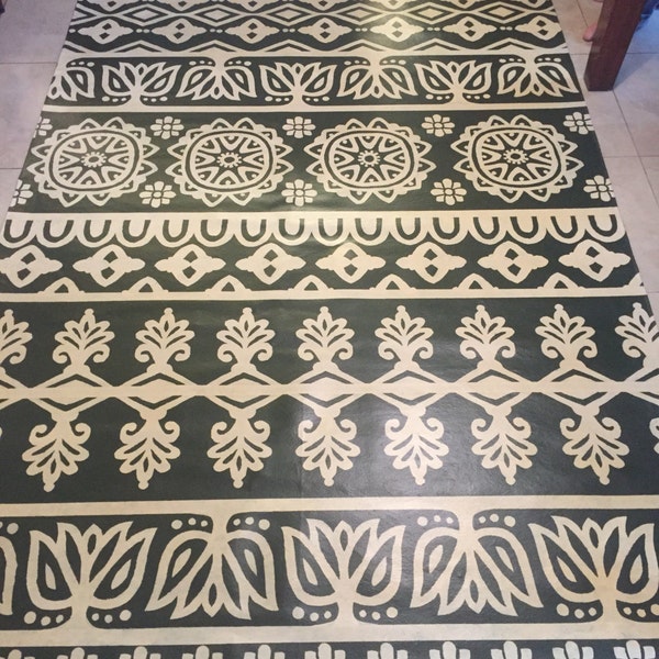 Patterned Floor Cloth