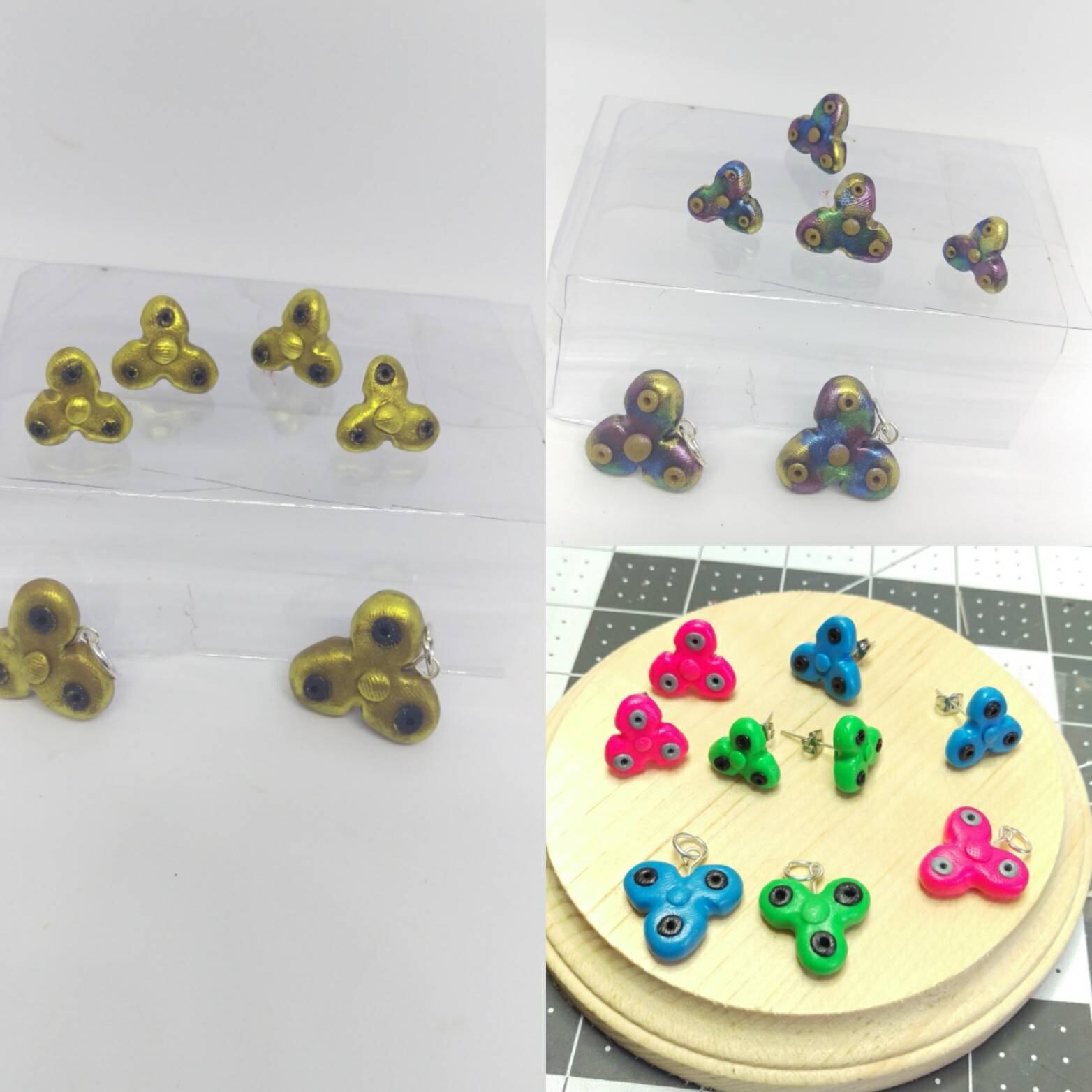 Fidget spinner jewelry set fidget spinner earrings and Etsy