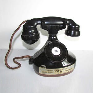 Vintage 1979 Jim Beam Regal Whiskey Decanter “1928 French Cradle Telephone” FREE SH