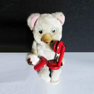 Reserve for Brenda Vintage 1950s Battery Operated Telephone Bear