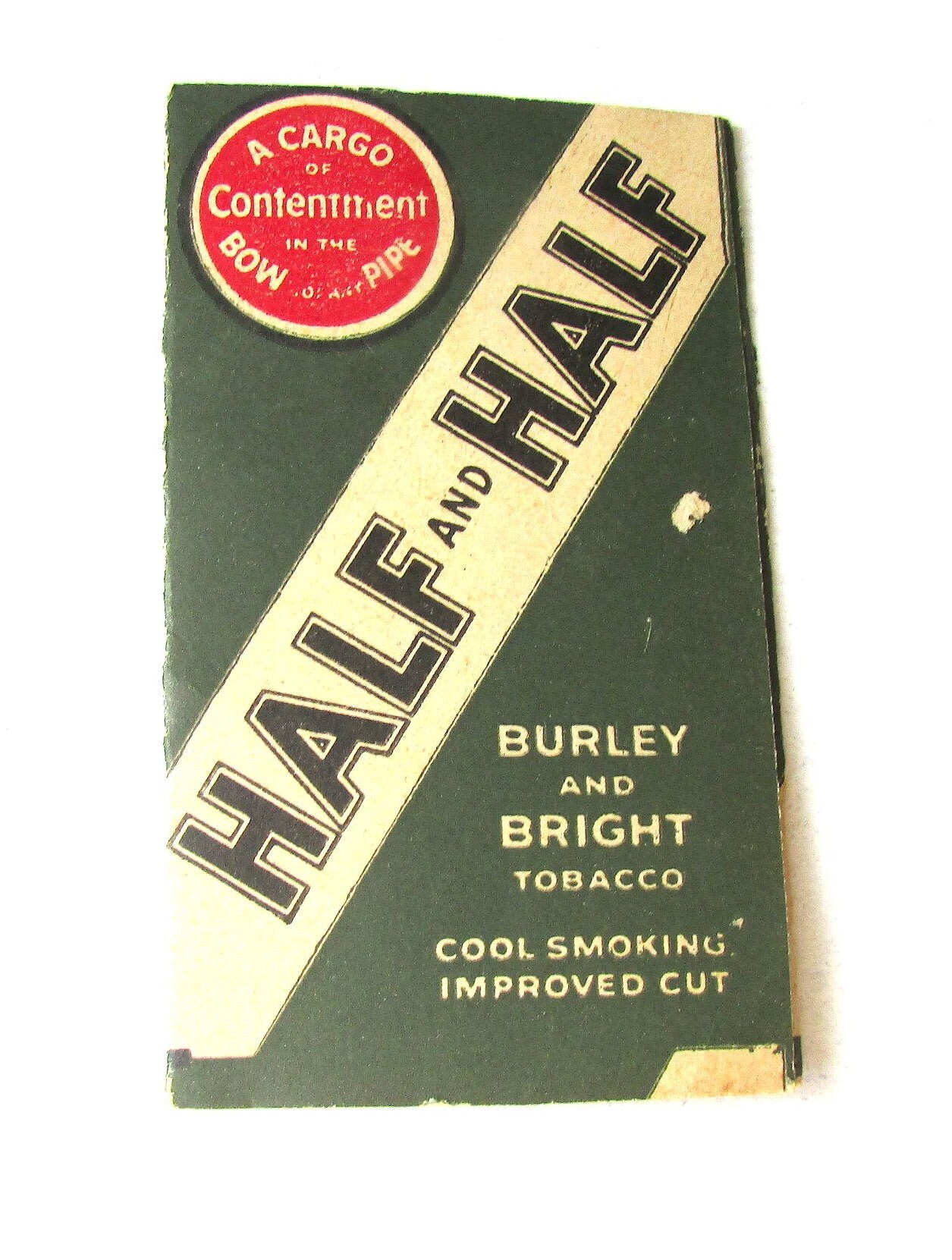 Vintage 1940s Pack Half and Half Pipe Tobacco Brand Cigarette Rolling  Papers 1.5x2.75 in FREE SH