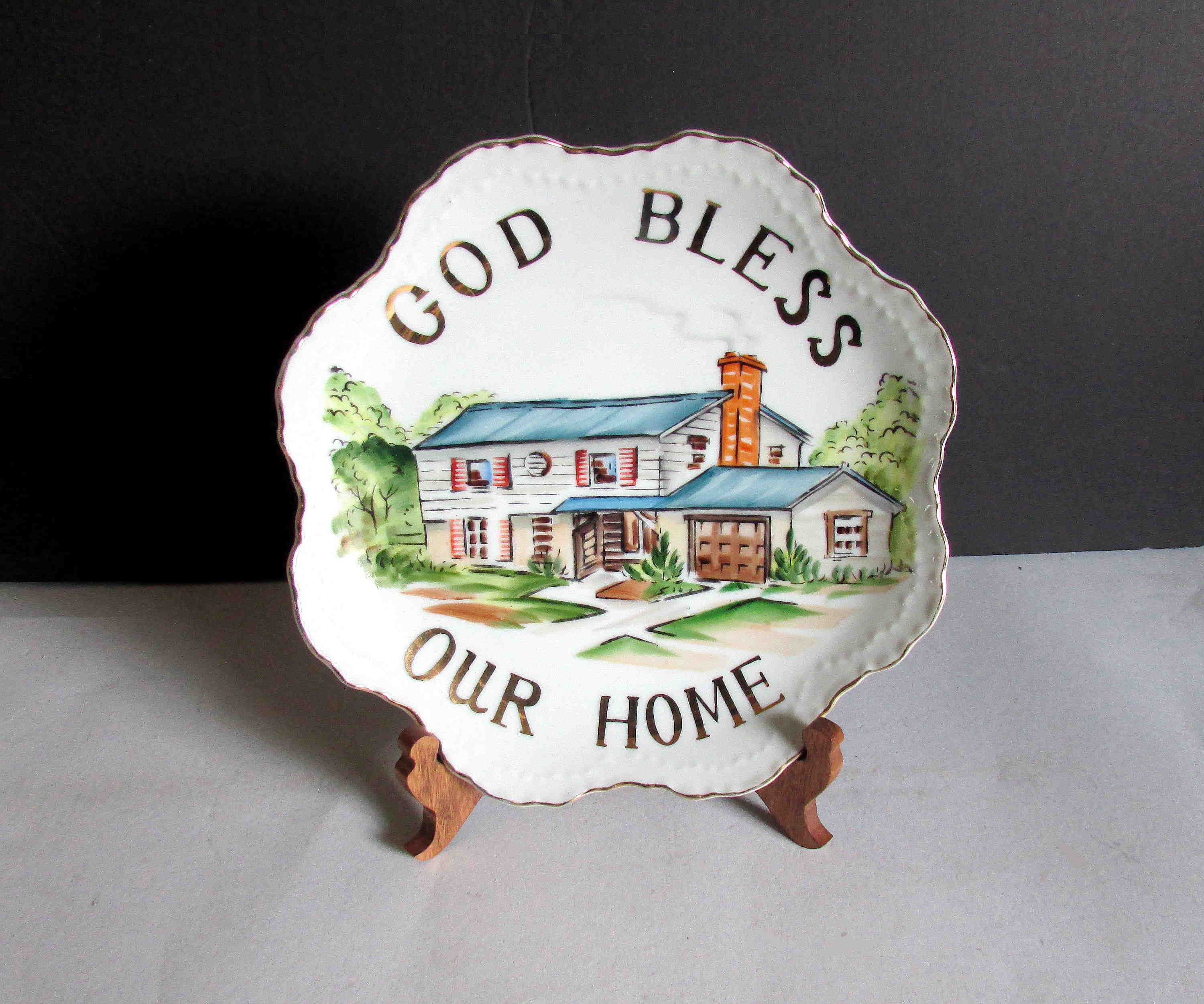 Porcelain Bless This Home - Etsy