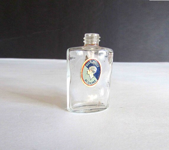 Buy Antique Mini Glass Perfume Bottle Blue Waltz With Original