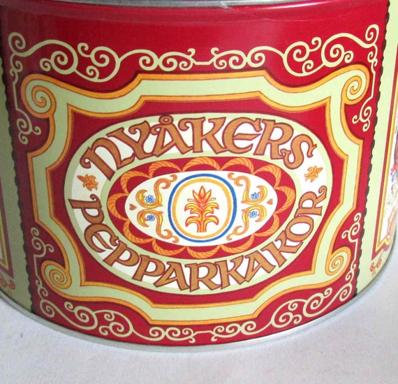Nyakers Pepparkakor Swedish Gingerbread Snaps EMPTY Metal Cookie