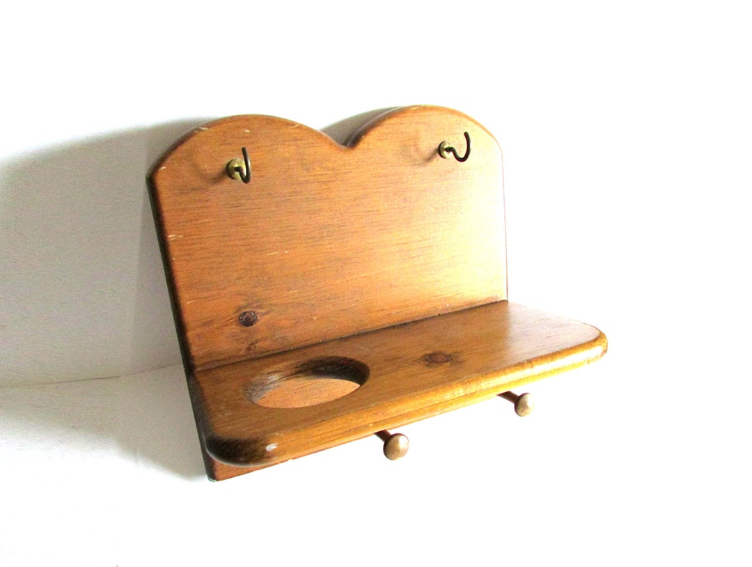 Vintage Solid Wood Baseball Glove Wall Mount Hanging Display Etsy