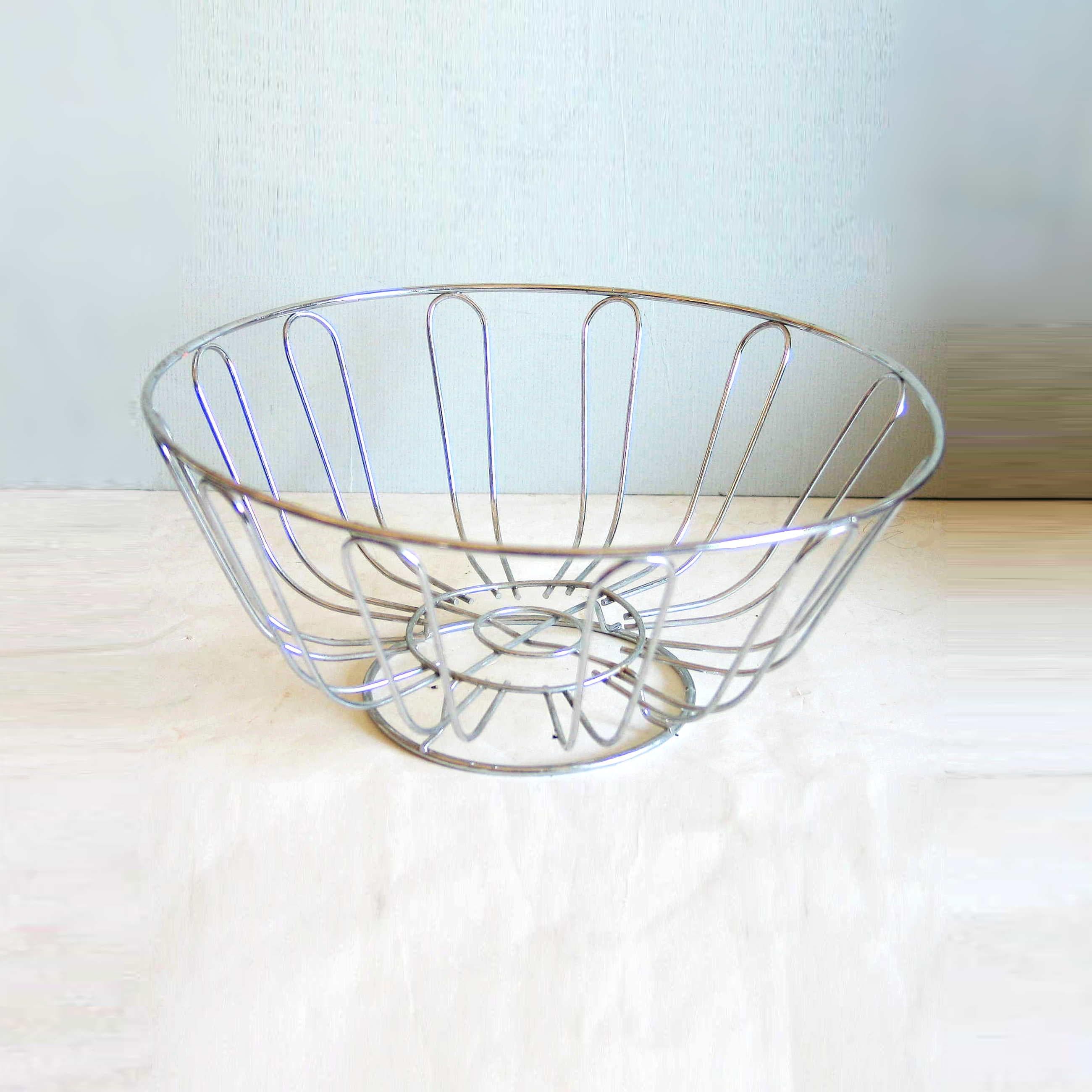 Metal Silver Stainless Steel Fruit Basket, For Home at Rs 30/piece in