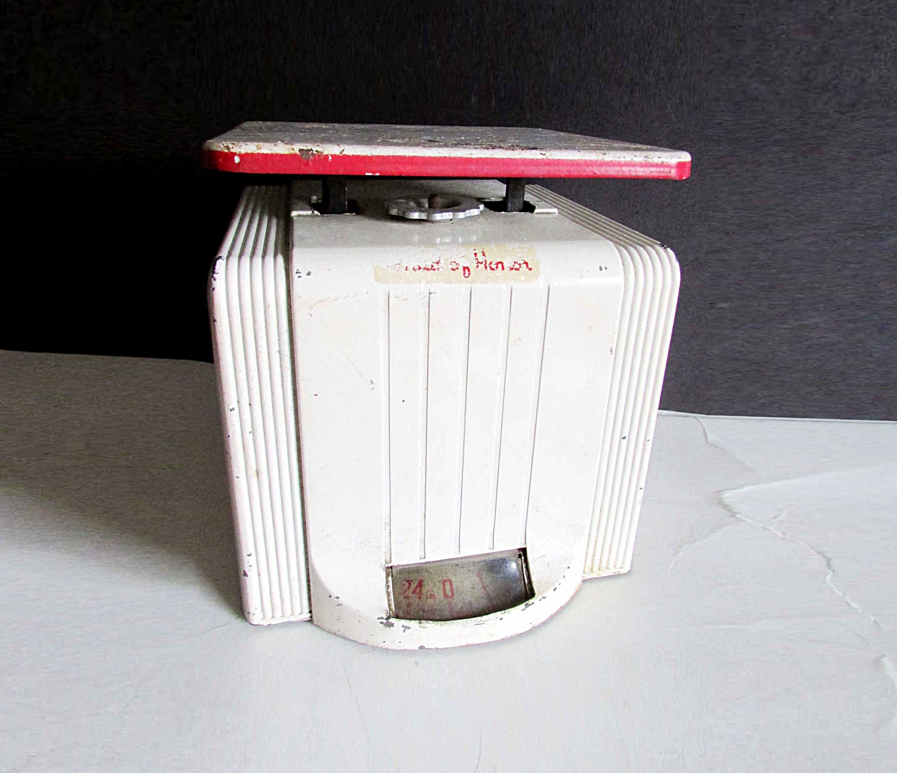 【1940sUSAvintage】Maid of Honor キッチン スケール Antique Deco Design 1930-40s Metal Kitchen Scale Maid of Honor 6.5