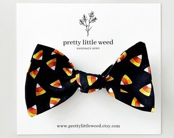 Candy Corn Bow, Halloween Hair Clip or Headband