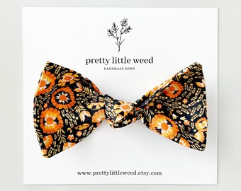 Halloween Floral Baby Bow, Headband or Clip