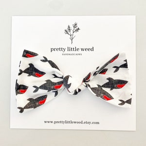 shark bow, shark hair bow, shark headband, toddler shark hair bow, toddler shark bow, shark hair clip, shark birthday bow, shark birthday