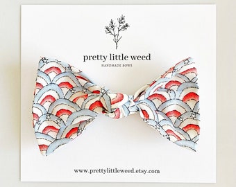 Patriotic Rainbow Bow, 4th of July Hair Clip