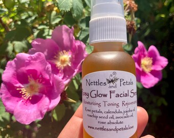 Rosy glow facial serum